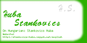 huba stankovics business card